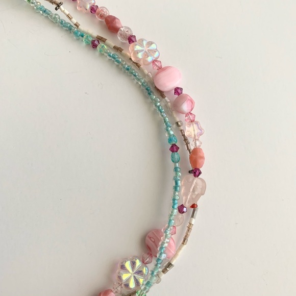 & Turquoise beaded handmade Necklace - Picture 5 of 6